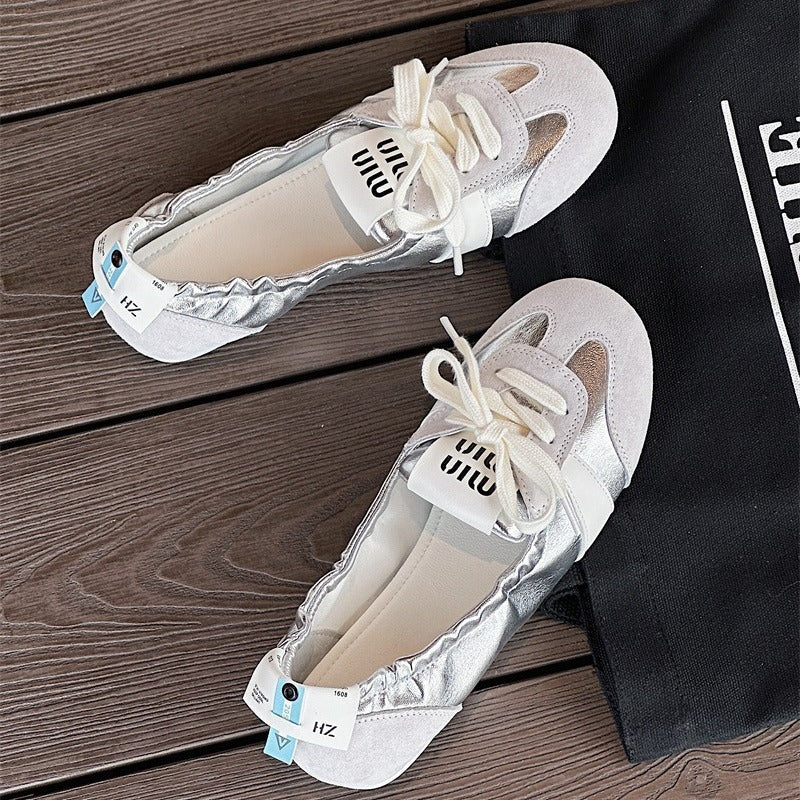 Damen Schicke Ballerinas mit weichem Wildleder-Shopnory