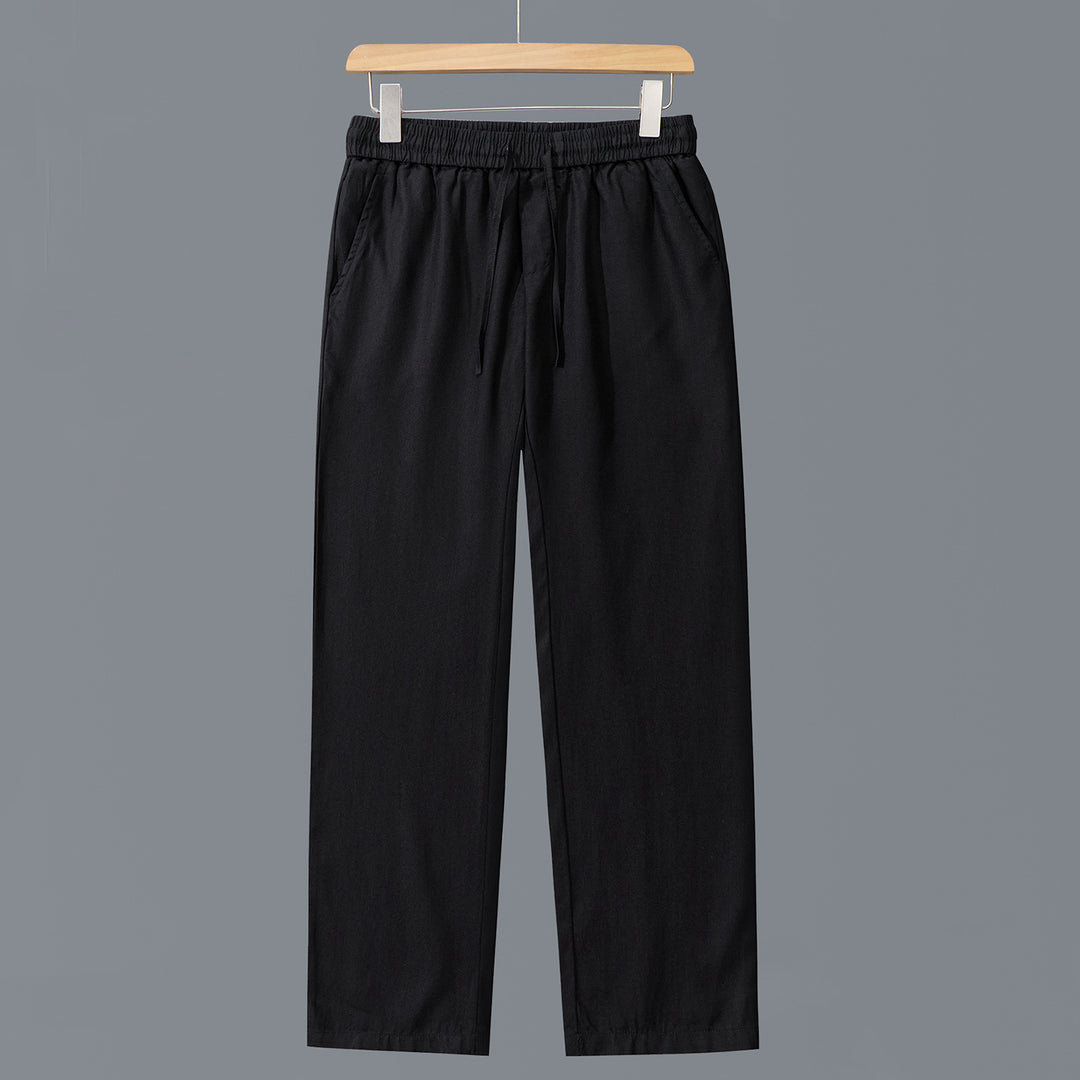 Herren Lässige Baumwoll-Chino mit elastischem Bund und Kordelzug Shop Nory