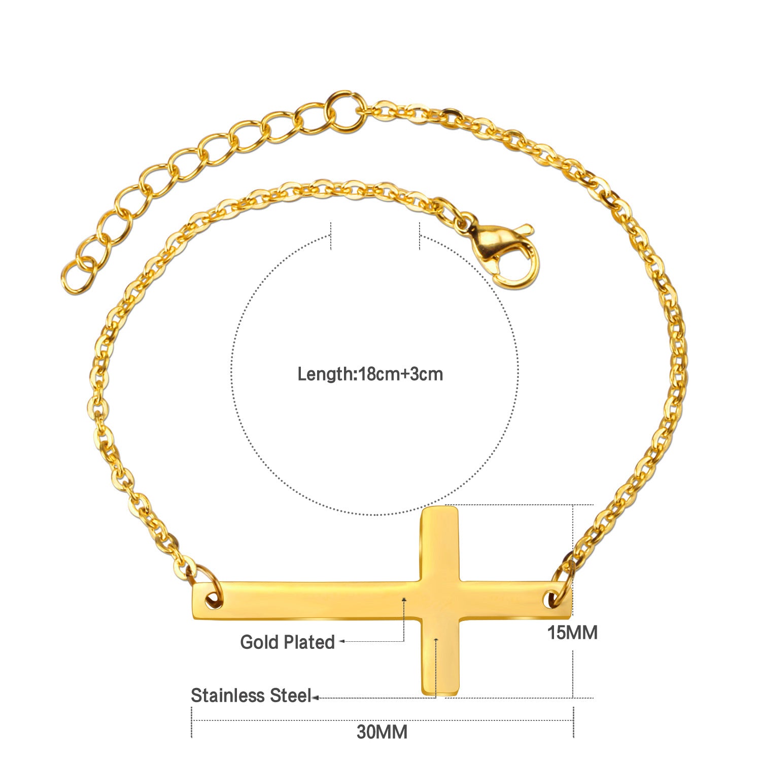 Damen Armband mit unendlichem Symbol aus antiallergischem Edelstahl Shop Nory