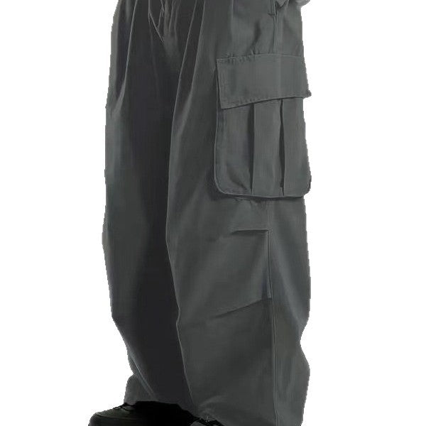 Herren Oversize-Baggy-Cargohose im Urban-Utility-Stil mit elastischem Tunnelzugbund und Mehrfachklappentaschen Shop Nory