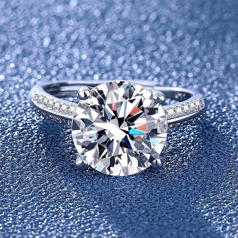 Damen Funkelnder Solitär-Ring mit exquisitem Zirkonia Shop Nory