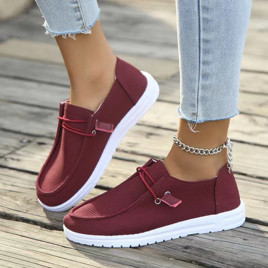 Damen Slipper im modernen Riffle-Design mit elastischem Einstieg