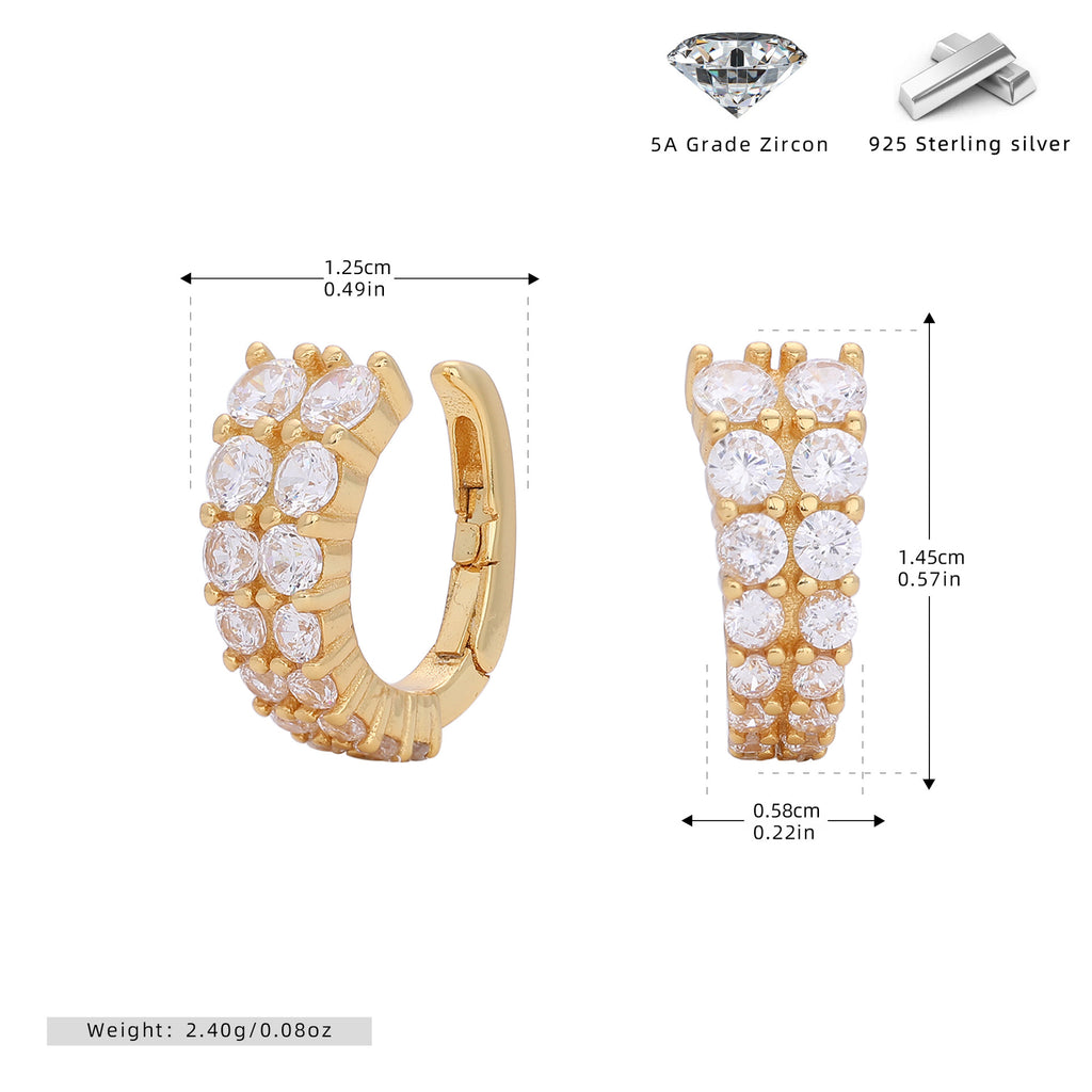 Damen Ohrhänger aus hochwertigem 925 Sterling Silber mit funkelndem Zirkonbesatz Shop Nory