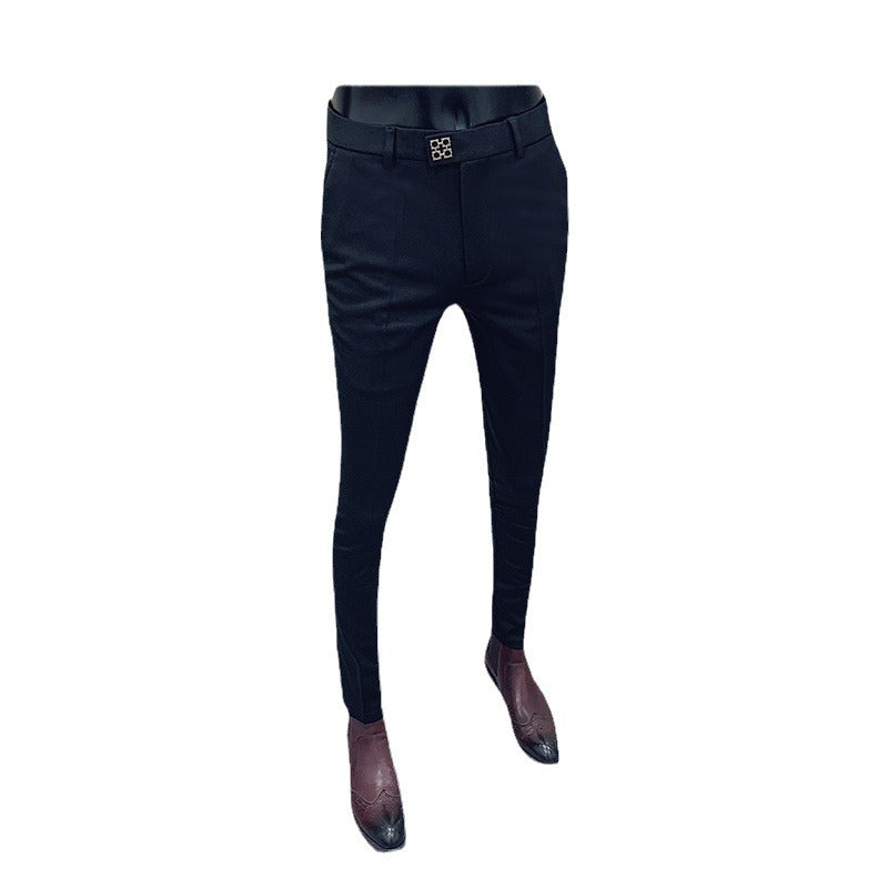 Herren moderne tapered Anzughose mit Bügelfalte, Stretchkomfort und verdecktem Hakenverschluss Shop Nory