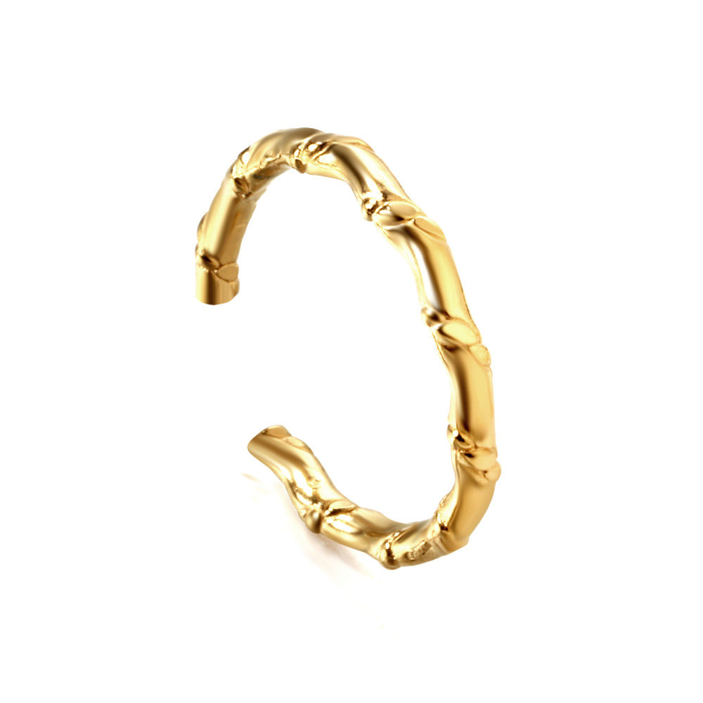 Damen offener Armreif im eleganten Bambusdesign Shop Nory