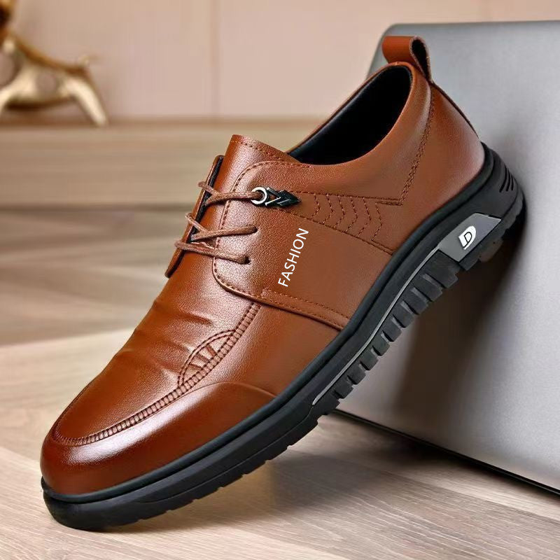 Herren Elegante Schnürschuhe aus hochwertigem Leder mit rutschfester Sohle