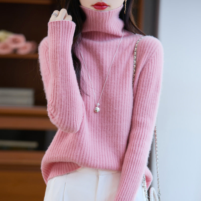 Damen Schlanker Feinstrick-Rollkragenpullover mit feiner Rippenstruktur und kaschmirähnlicher Haptik Shop Nory
