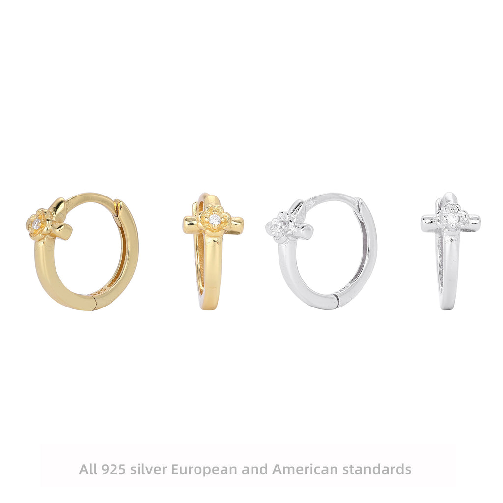 Damen Ohrhänger mit floralem Design aus 925 Sterling Silber Shop Nory