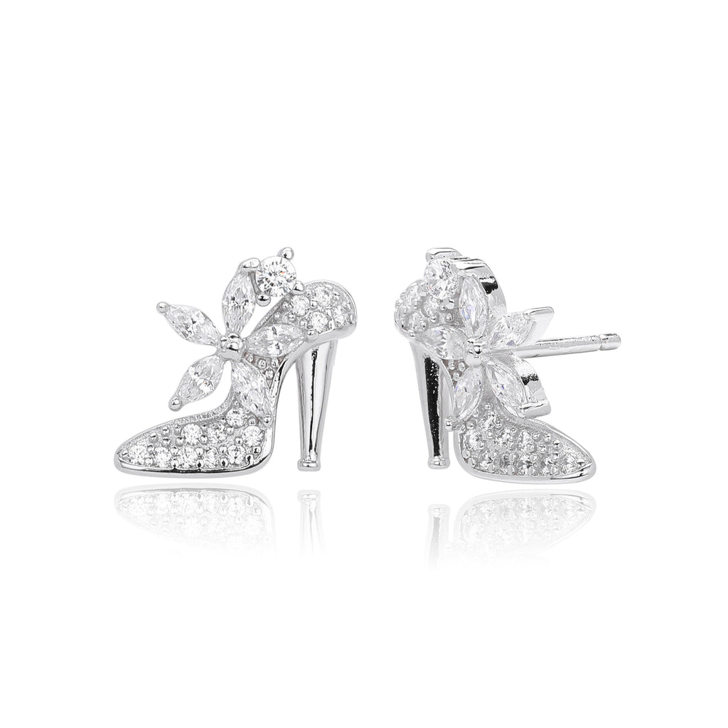 Damen Ohrringe in Pumps-Design mit funkelnden Zirkonia Shop Nory