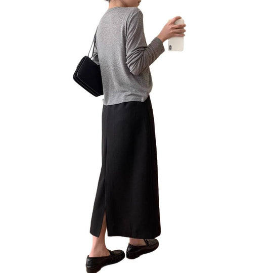 Damen Eleganter Maxi-Rock mit hohem Bund und zeitlosem Schnitt Shop Nory