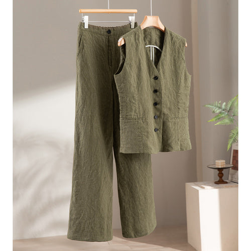Damen Taillierte Cordweste mit V-Ausschnitt und Knopfleiste Shop Nory