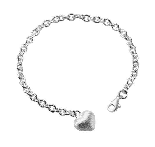 Damen Armband mit Herzanhänger aus hochwertigem Edelstahl Shop Nory