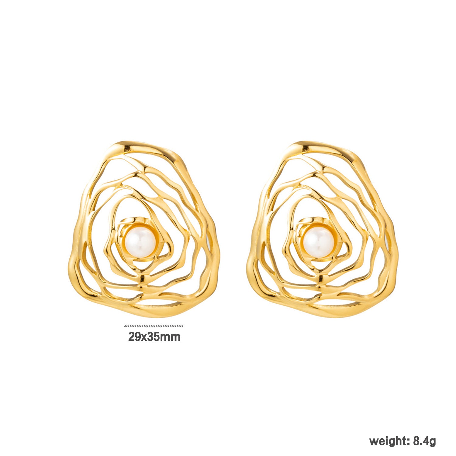 Damen Zierliche Blumen-Ohrstecker aus hochwertigem Edelstahl Shop Nory