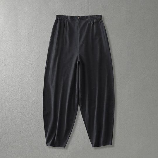 Damen Lässige, weite Haremshose mit elastischem Bund und tapered Knöchel Shop Nory