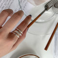 Damen Schlichtes und modernes Ring-Set Shop Nory