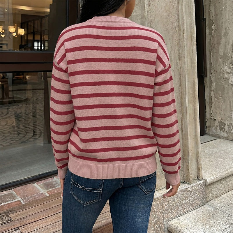 Damen Gemusterter Pullover Shop Nory