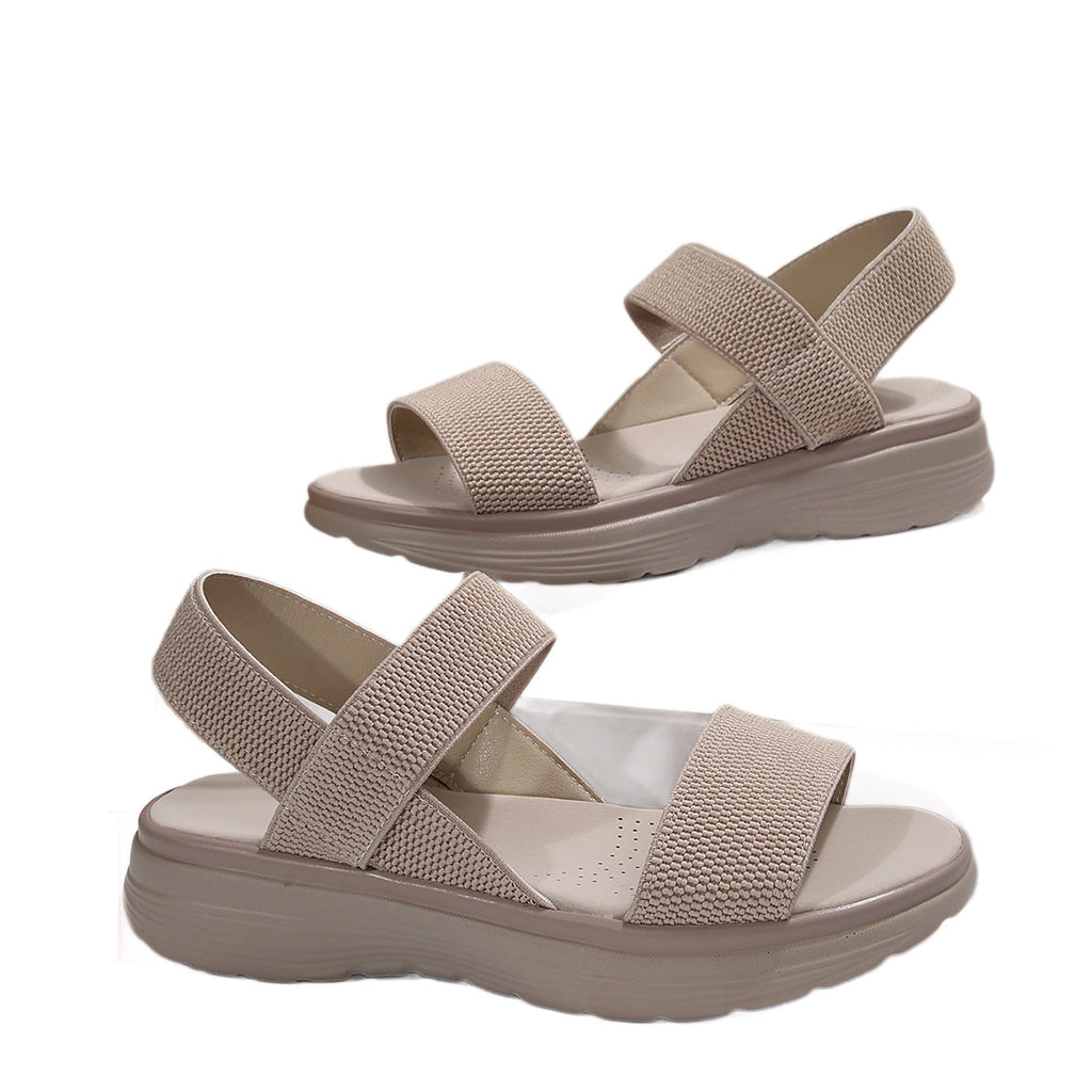 Damen Komfortable und atmungsaktive Sandalen mit elastischen Riemen