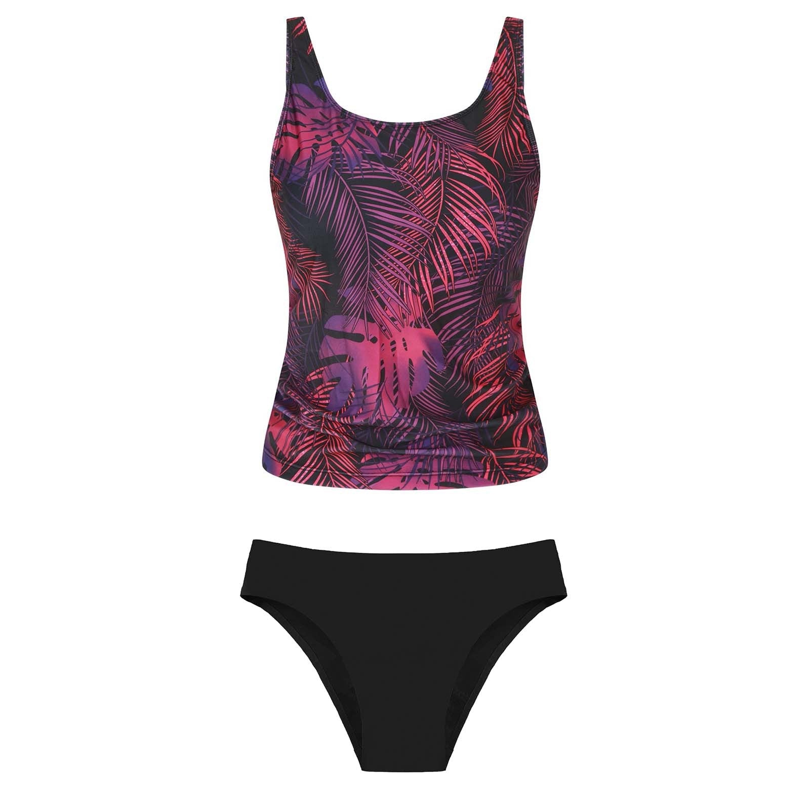 Damen Bikiniset mit floralem Oberteil und klassischem Unterteil
