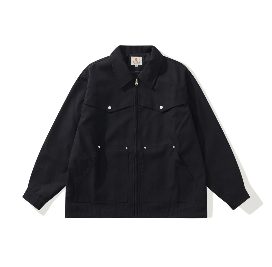 Herren Utility-Chorejacke mit durchgehendem Reißverschluss und großen Pattentaschen Shop Nory