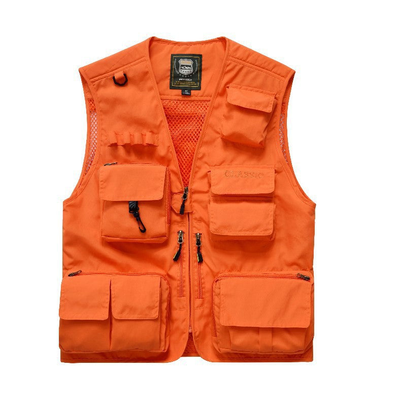 Herren Multifunktionale Utility-Weste mit zahlreichen Taschen und Mesh-Rücken Shop Nory