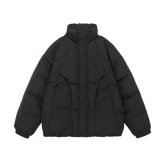 Damen Voluminöse Steppjacke mit hohem Stehkragen und winddichter Frontblende Shop Nory