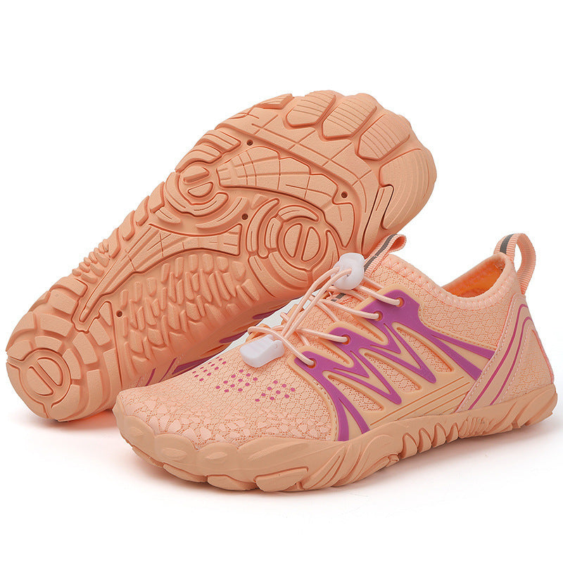 Damen leichte Wasserschuhe mit schnelltrocknendem Strickoberteil, elastischem Zugverschluss und rutschfester Profilsohle Shop Nory