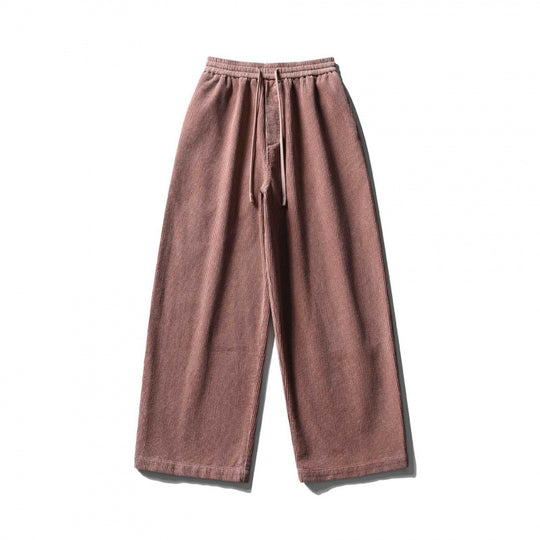 Unisex Weite Cordhose im Relaxed-Fit mit elastischem Bund, Tunnelzug und geradem Bein Shop Nory