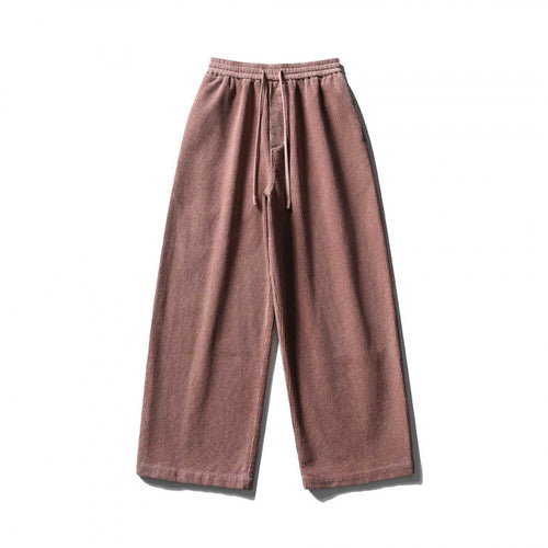 Unisex Weite Cordhose im Relaxed-Fit mit elastischem Bund, Tunnelzug und geradem Bein Shop Nory