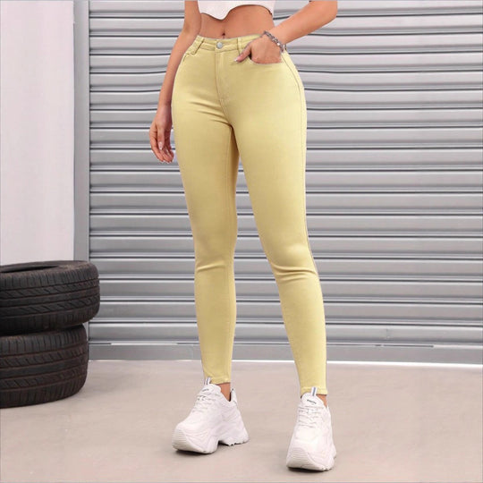 Damen Thermo-Skinny-Jeans mit Fleecefutter und hoher Taille Shop Nory