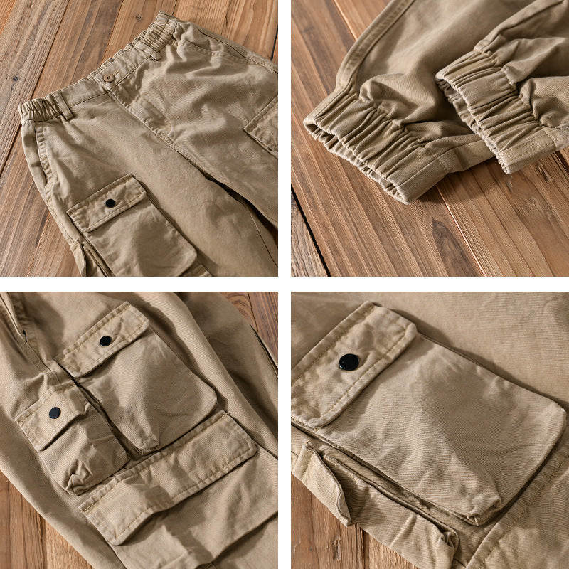 Herren Utility-Cargo-Jogger mit verstärkten Beintaschen und elastischem Knöchelbund Shop Nory