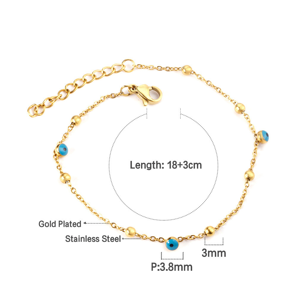 Damen Armband mit farbenfrohen Perlen und hochwertiger Edelstahl-Kette Shop Nory