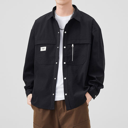 Herren Modische Utility-Jacke mit praktischen Taschen Shop Nory