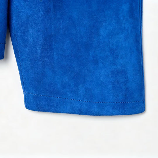 Damen Kurzjacke im Kimono‑Stil aus Veloursoptik mit Schalkragen und Bindegürtel Shop Nory