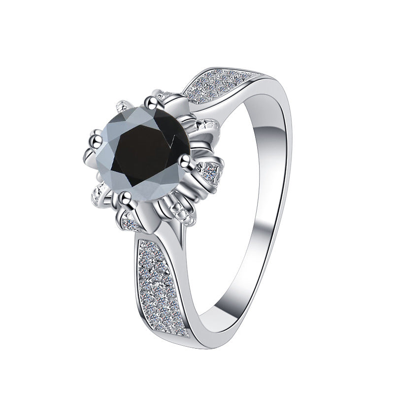 Damen Eleganter Verlobungsring mit kunstvollem Zirkonia-Besatz Shop Nory