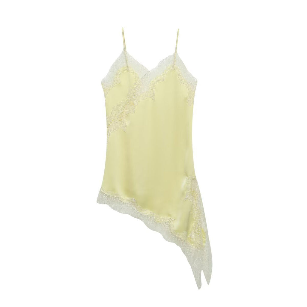 Damen asymmetrisches Spaghetti-Top