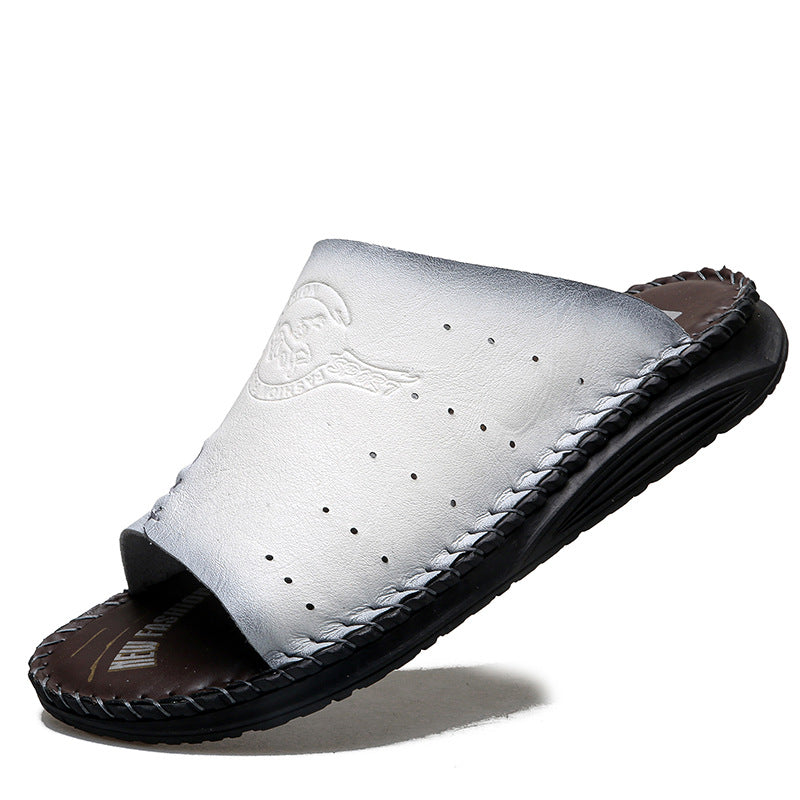 Herren Komfortable und atmungsaktive Ledersandalen