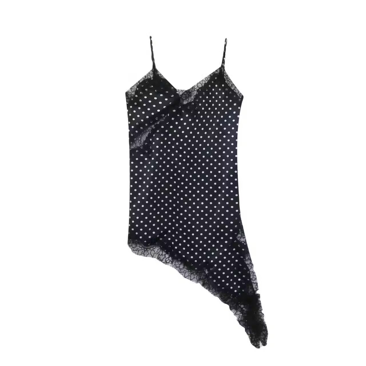 Damen asymmetrisches Spaghetti-Top