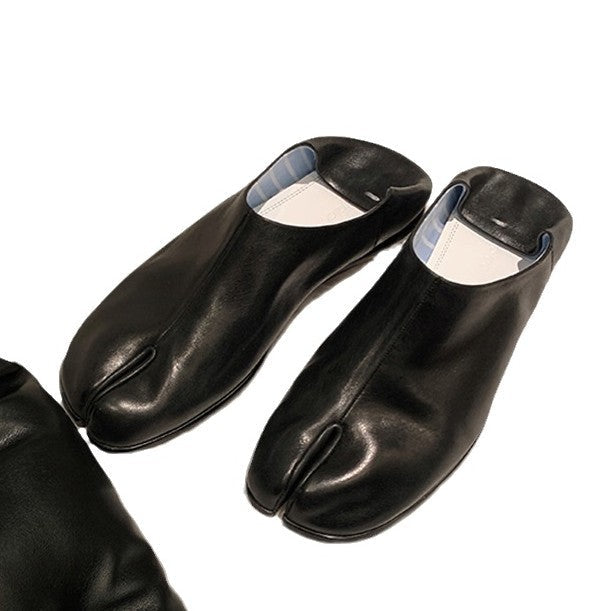 Damen modische Slipper mit glänzender Oberfläche und bequemem Schnitt