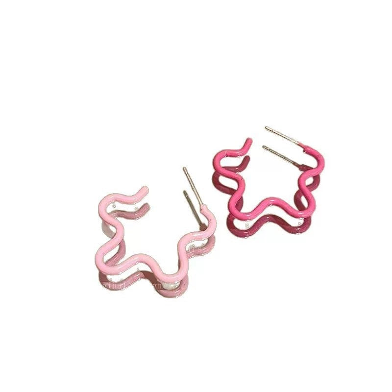 Damen Ohrstecker im einzigartigen Wellendesign Shop Nory