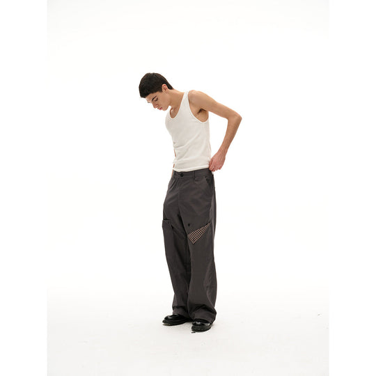 Damen Weite Bundhose mit dekorativen Karo‑Einsatztaschen Shop Nory