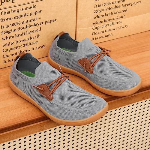 Herren gestrickter Mokassin-Slipper mit elastischem Schaft, Zierösen und stoßdämpfender Flexsohle Shop Nory