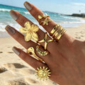 Damen Ring-Set mit spielerischen und kunstvollen Designs Shop Nory