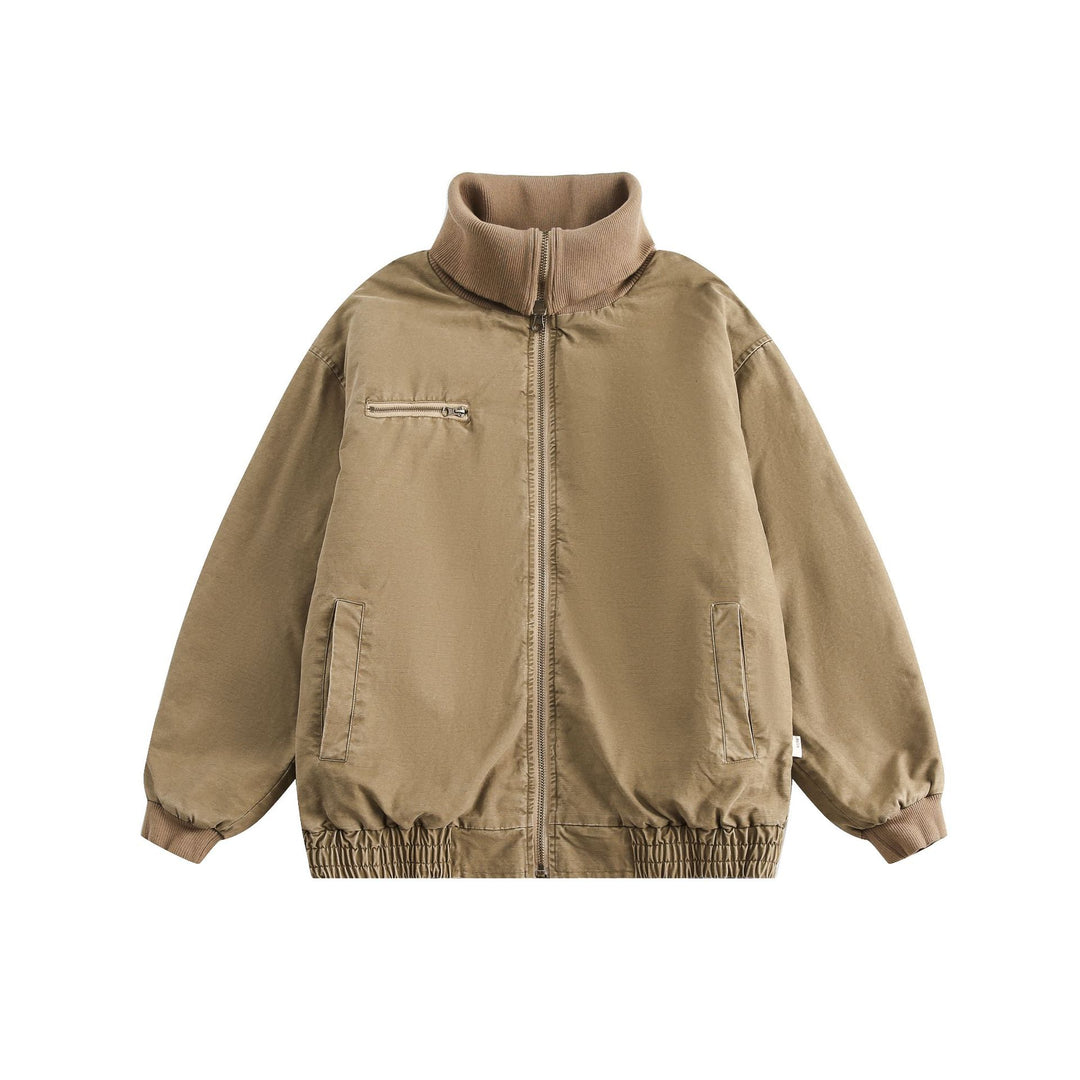Unisex Oversize-Bomberjacke mit hohem Rippkragen und elastischem Saum Shop Nory