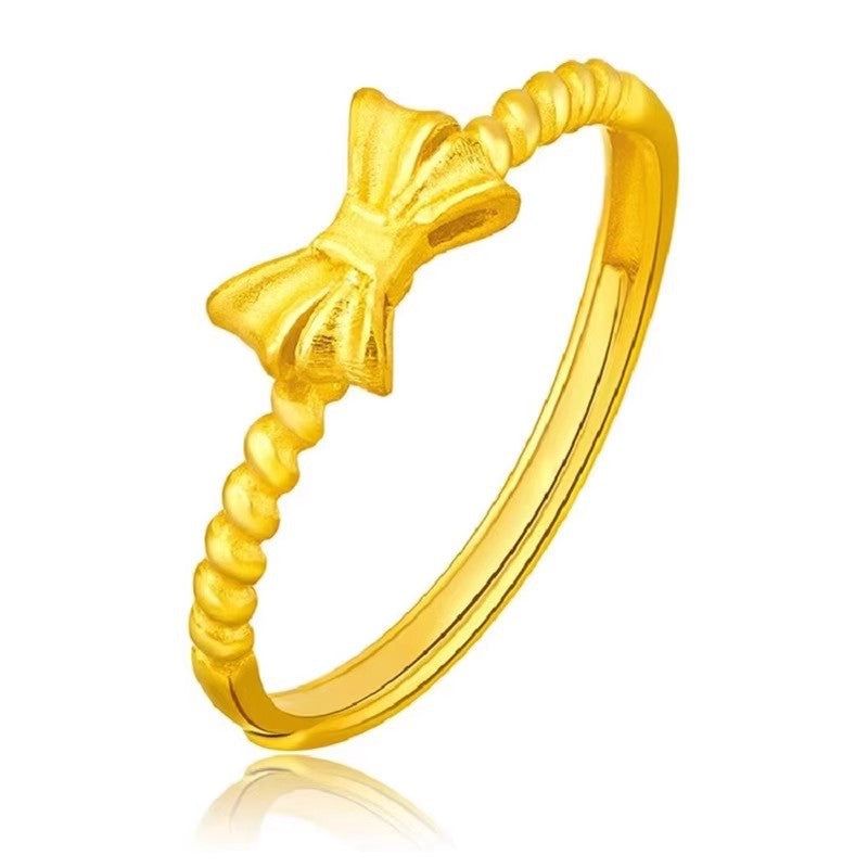 Damen Zierlicher Ring mit Schleifenmotiv Shop Nory