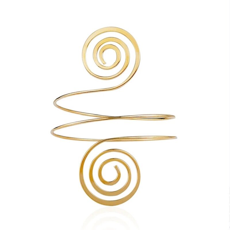Damen Offener Armreif im kunstvollen Spiralmuster Shop Nory