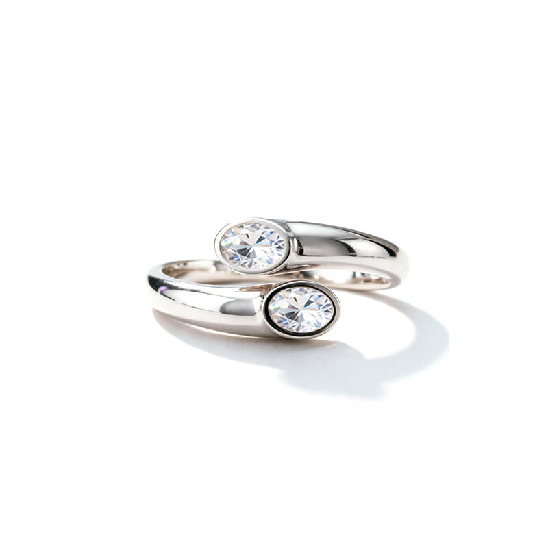 Damen Designer-Ring mit eleganten, ovalen Zirkonia-Shop Nory