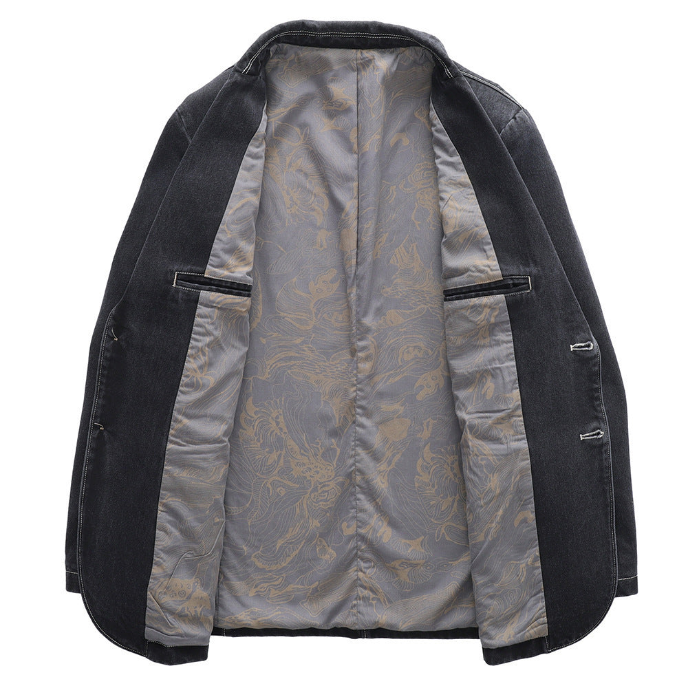Herren Leichtes Jeans-Sakko mit aufgesetzten Taschen Shop Nory