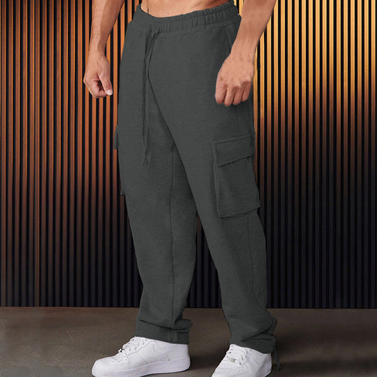 Herren Cargo-Jogginghose mit verstellbarem Bund und praktischen Seitentaschen