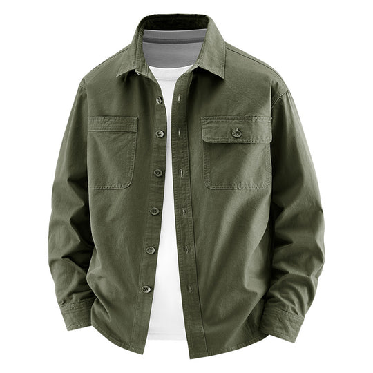 Herren Lässige Utility-Hemdjacke Shop Nory