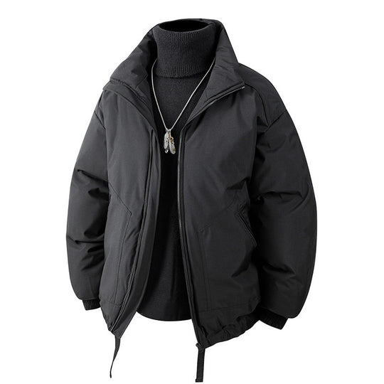 Herren Oversized Thermo‑Steppjacke mit hohem Kragen, Reißverschluss und Tunnelzug Shop Nory
